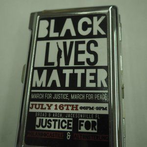 Black Lives Matter Cigarette accessory Case W/Built In Butane Lighter